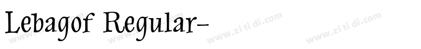 Lebagof Regular字体转换